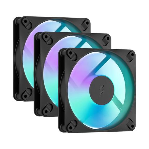 Fractal Design Dynamic 3 RGB 120mm Black Fan - 3 Pack
