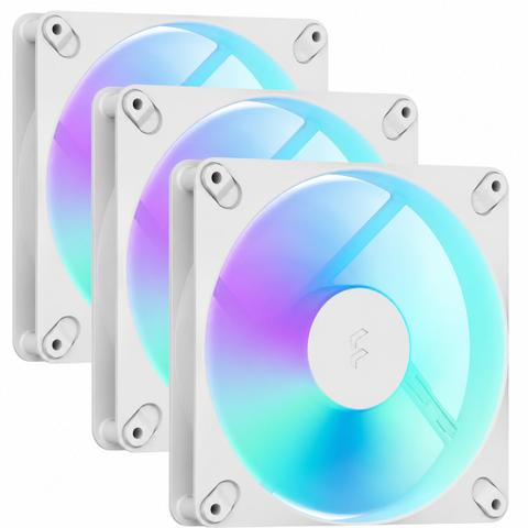 Fractal Design Dynamic 3 RGB 140mm White Fan - 3 Pack