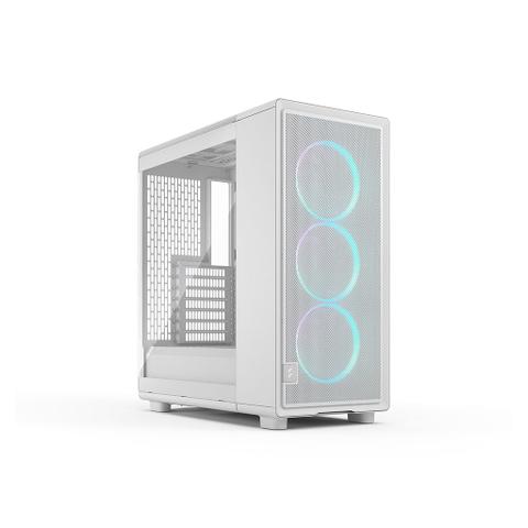 Fractal Design Epoch Tempered Glass ATX Mid Tower Case - White TG RGB Clear Tint