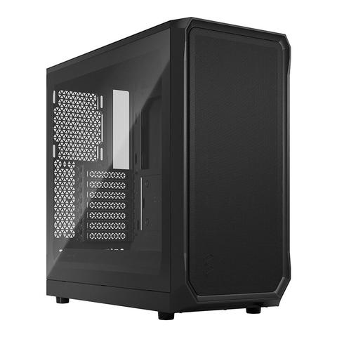 Fractal Design Focus 2 Tempered Glass Mid-Tower ATX Case - Black