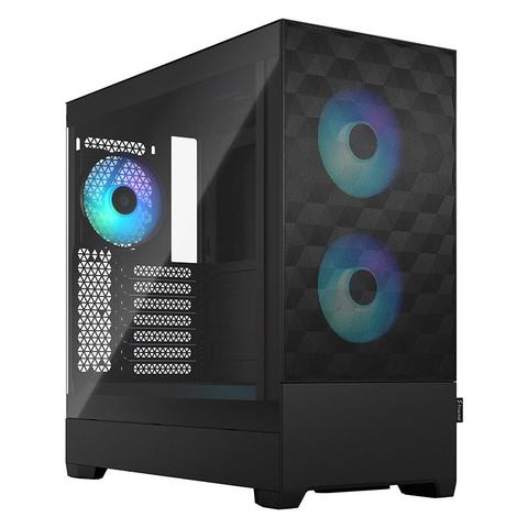 Fractal Design Pop Air RGB TG Clear Tint Mid-Tower ATX Case - Black