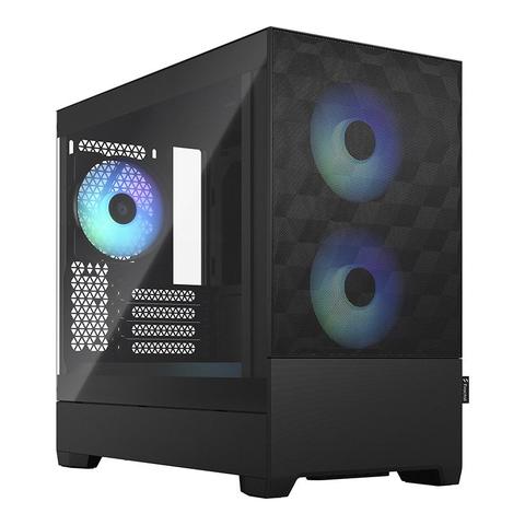 Fractal Design Pop Mini Air RGB TG Clear Tint Micro-ATX Case - Black