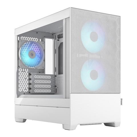 Fractal Design Pop Mini Air RGB TG Clear Tint Micro-ATX Case - White