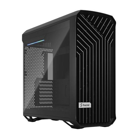 Fractal Design Torrent Tempered Glass Light Tint E-ATX Mid-Tower Case - Black