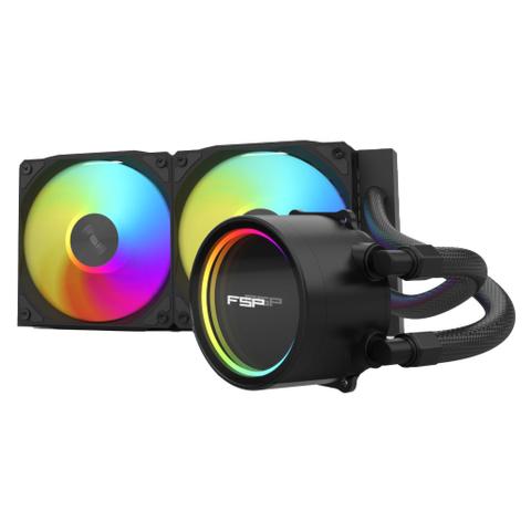 FSP AE24 240mm ARGB AIO Liquid CPU Cooler - Black