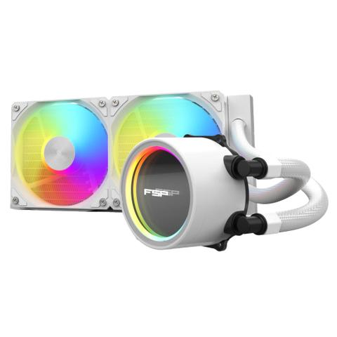 FSP AE24 240mm ARGB AIO Liquid CPU Cooler - White