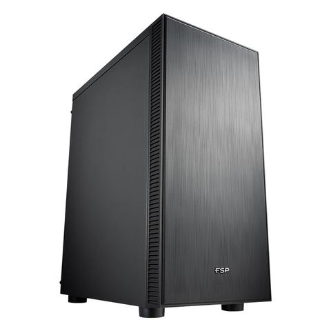 FSP CMT223S Silent Mid-Tower ATX Case - Black