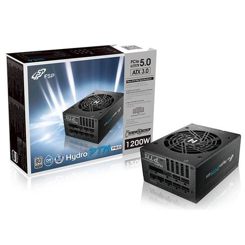 FSP Hydro PTM PRO 1200W 80+ Platinum ATX3.0 PCIe5.0 Fully Modular Power Supply