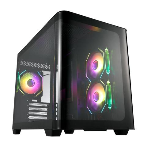 FSP S380 M-ATX Mid Tower Case - Black