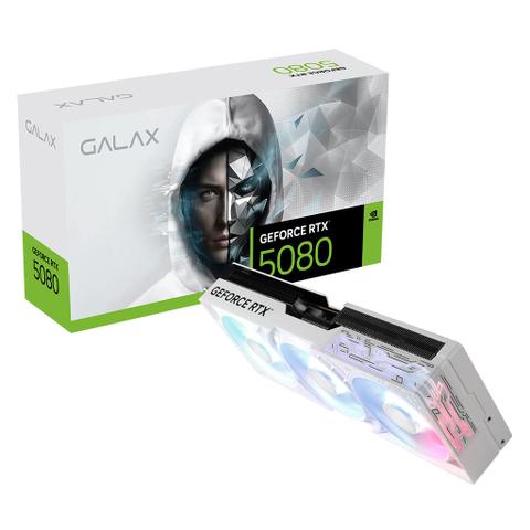GALAX GeForce RTX 5080 1-Click OC 16GB Video Card - White