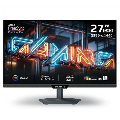 Gigabyte MO27Q3 27" QHD 2K 360Hz 0.03ms QD-OLED Gaming Monitor
