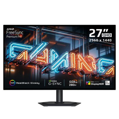 Gigabyte MO27Q28GR 27" 280Hz QHD 0.03ms USB-C WOLED Gaming Monitor