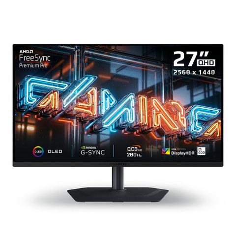 Gigabyte MO27Q2A 27" 280Hz QHD 0.03ms QD-OLED Gaming Monitor