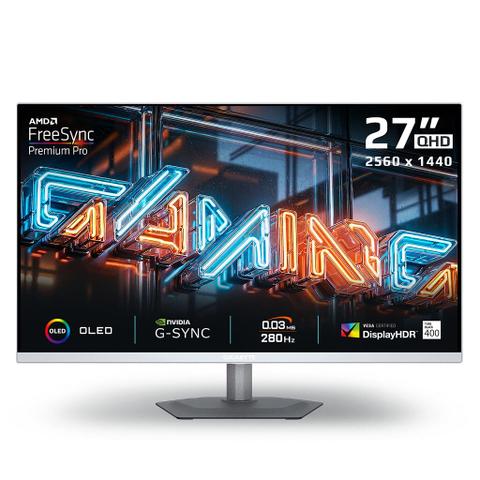 Gigabyte MO27Q2A-ICE 27" 280Hz QHD 0.03ms 18W USB-C QD-OLED Gaming Monitor