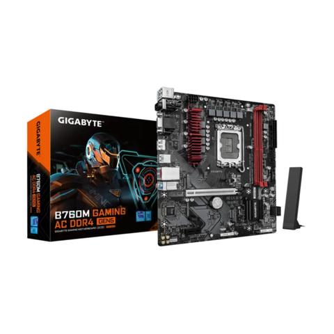 Gigabyte B760M GAMING AC DDR4 GEN5 Intel LGA1700 Micro ATX Motherboard
