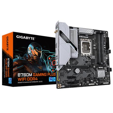 Gigabyte B760M GAMING PLUS WIFI DDR4 Rev. 1.0 Intel LGA1700 Micro ATX Motherboard