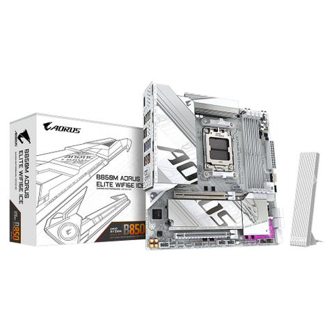 Gigabyte B850M AORUS ELITE WIFI 6E ICE AM5 Micro-ATX Motherboard
