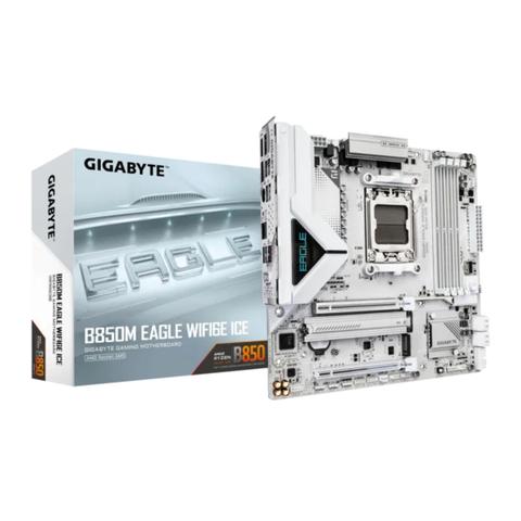 Gigabyte B850M EAGLE WIFI 6E ICE AM5 Micro-ATX Motherboard - White