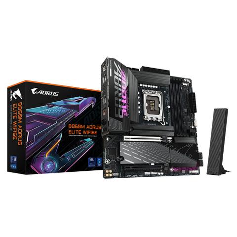 Gigabyte B860M AORUS ELITE WIFI 6E Intel LGA 1851 Micro-ATX Motherboard
