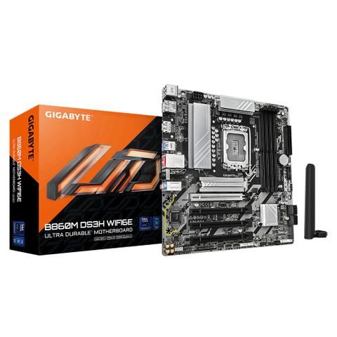 Gigabyte B860M DS3H WIFI 6E Intel LGA 1851 Micro-ATX Motherboard