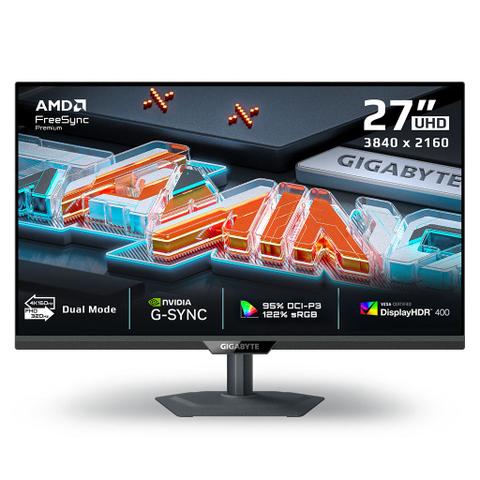 Gigabyte G27U 27" Dual Mode 160Hz UHD/320Hz FHD 1ms Freesync SS IPS Gaming Monitor