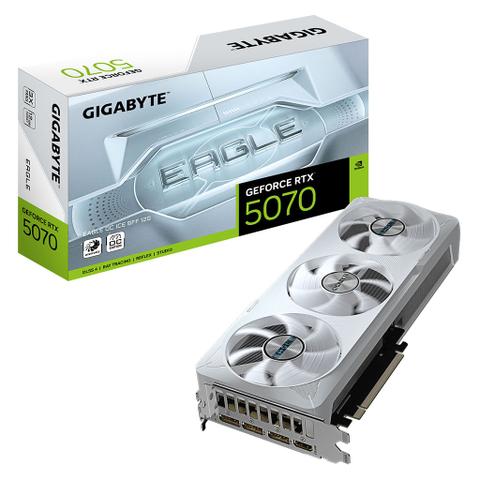 Gigabyte GeForce RTX 5070 EAGLE OC ICE 12GB Video Card - White Edition