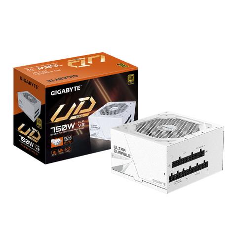 Gigabyte UD750GM PG5 V2 ICE 750W 80 Plus Gold PCIe 5.1 ATX 3.1 Fully Modular Power Supply