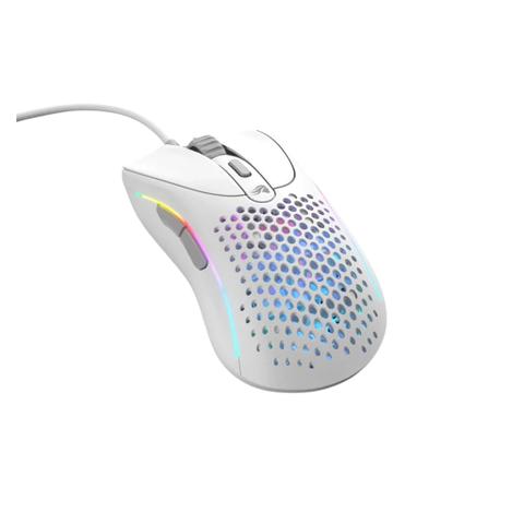 Glorious Model D 2 Wired Ergonomic BAMF 2.0 Optical Gaming Mouse - White