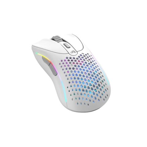 Glorious Model D 2 Wireless Ergonomic RGB BAMF 2.0 Optical Gaming Mouse - White