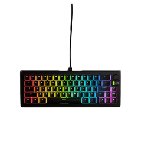 Glorious GMMK 3 75% Prebuilt Wired Mechanical Keyboard Fox Switches - Black