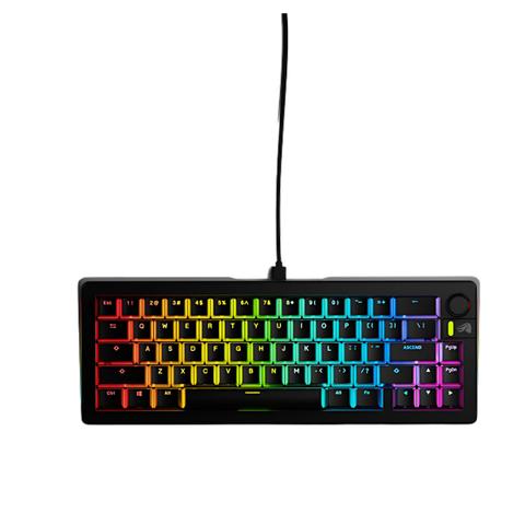 Glorious GMMK 3 100% Prebuilt Wired Mechanical Keyboard Fox Switches - Black