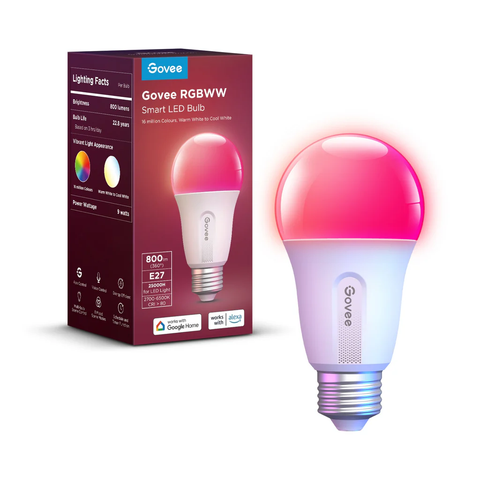 Govee Wi-Fi & Bluetooth Smart Light Bulb - E27