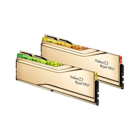 G.Skill Trident Z5 Royal Neo 32GB (2x16GB) DDR5 6000MHz Desktop Memory - Gold
