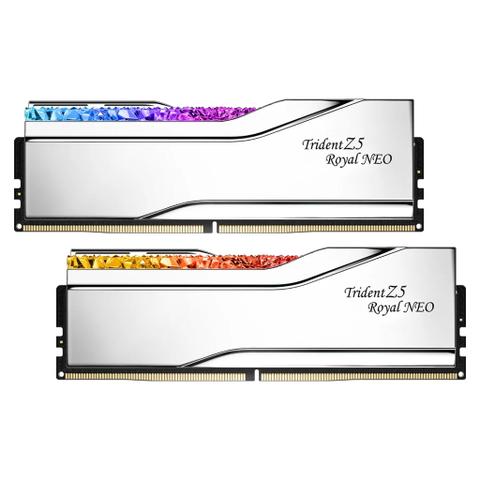 G.Skill Trident Z5 Royal Neo RGB 32GB (2x 16GB) DDR5 6000MHz CL28 AMD Desktop Memory - Silver