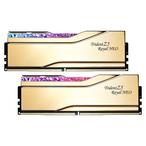 G.Skill Trident Z5 Royal Neo RGB 32GB (2x 16GB) DDR5 6400MHz CL30 AMD Desktop Memory - Gold