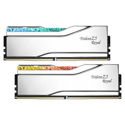 G.Skill Trident Z5 Royal RGB 32GB (2x 16GB) DDR5 6400MHz CL32 Desktop Memory - Silver