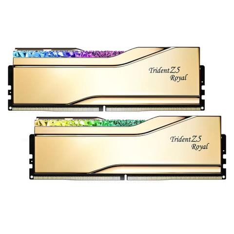 G.Skill Trident Z5 Royal RGB 32GB (2x 16GB) DDR5 7200MHz CL34 Desktop Memory - Gold