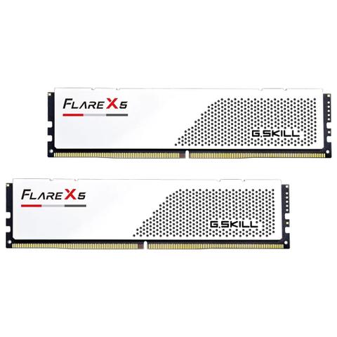 G.Skill Flare X5 64GB (2x 32GB) DDR5 6000MHz C36 Desktop Memory - White