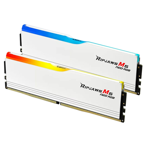 G.Skill Ripjaws M5 Neo RGB 32GB (2x 16GB) DDR5 6000MHz CL28 Desktop Memory - White