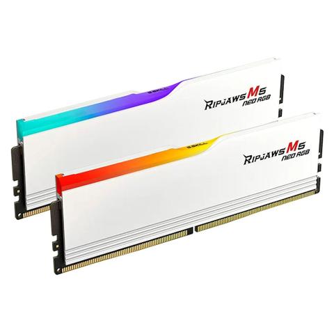 G.Skill Ripjaws M5 Neo RGB 64GB (2x 32GB) DDR5 6000MHz CL36 AMD Desktop Memory - White