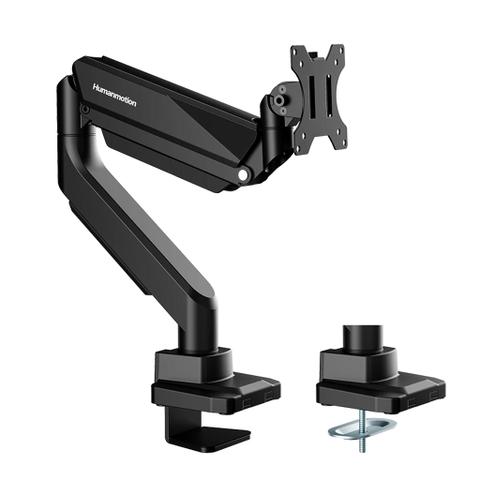 Humanmotion T9-1B Heavy-Duty Single Monitor Arm Mount - 17"-49"
