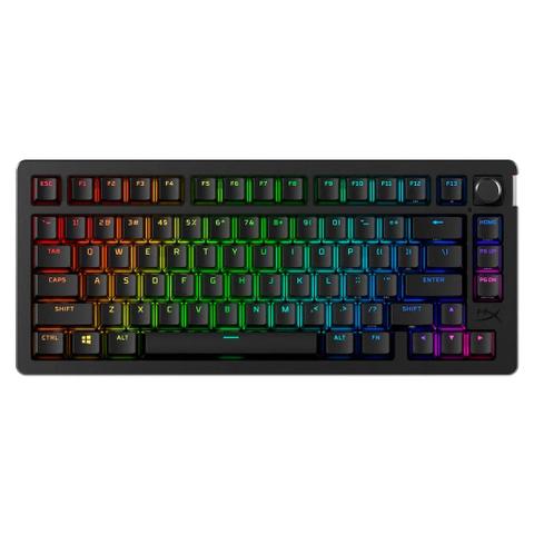 HyperX Rise 75 Hot-Swappable Wireless RGB Mechanical Gaming Keyboard - HyperX Red Switches