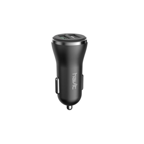 Havit H213 5V/3A 2 USB Port Quick Charge Cigarette Lighter Car