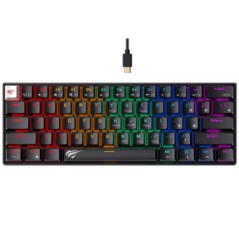Havit 61 Key Mechanical Gaming Keyboard - Black