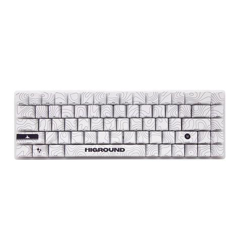 Higround SNOWSTONE Base 65 Keyboard AO - White Flame Switches (Refurbished)