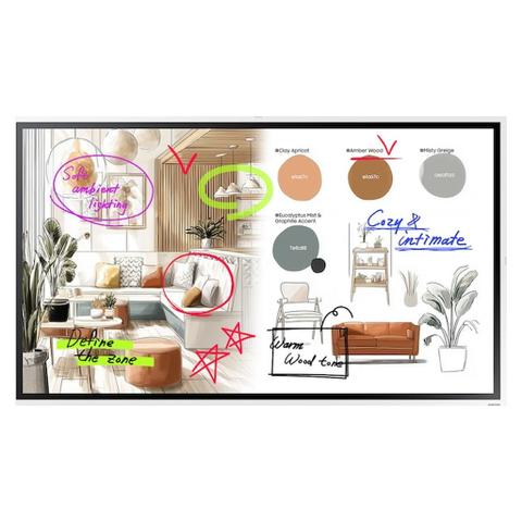 Samsung Flip WM55FX 55" 4K UHD 450nits Collaboration Touch Interactive Display