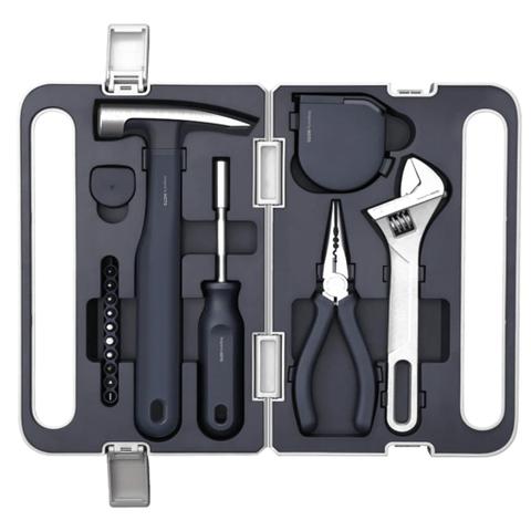 HOTO Classical Hand Tools Set (Screwdriver, Wrench, Hammer, Tape, Plier)