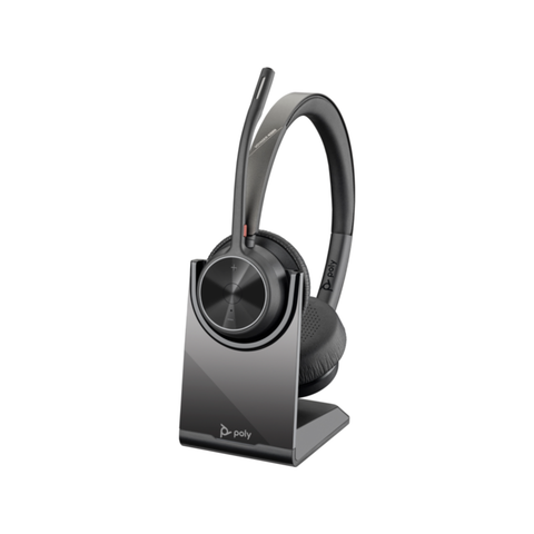 HP Poly Voyager 4320 USB-C Headset with BT700 Dongle & Charging Stand