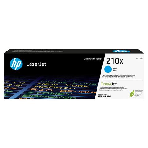 HP 210X Cyan High Yield Original LaserJet Toner Cartridge (W2101X)