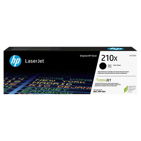 HP 210X Black High Yield Original LaserJet Toner Cartridge (W2100X)